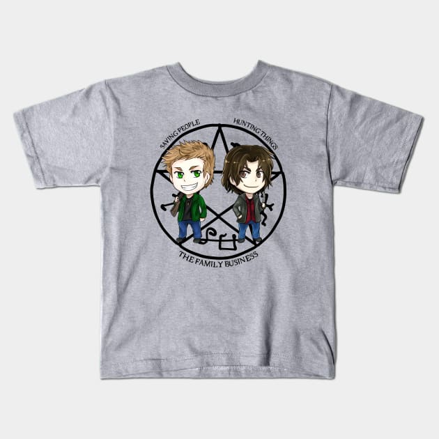 Saving people, hunting things... Kids T-Shirt by Yunuyei's Store